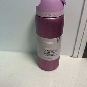 Owala Glitter Purple Insulated Water Bottle